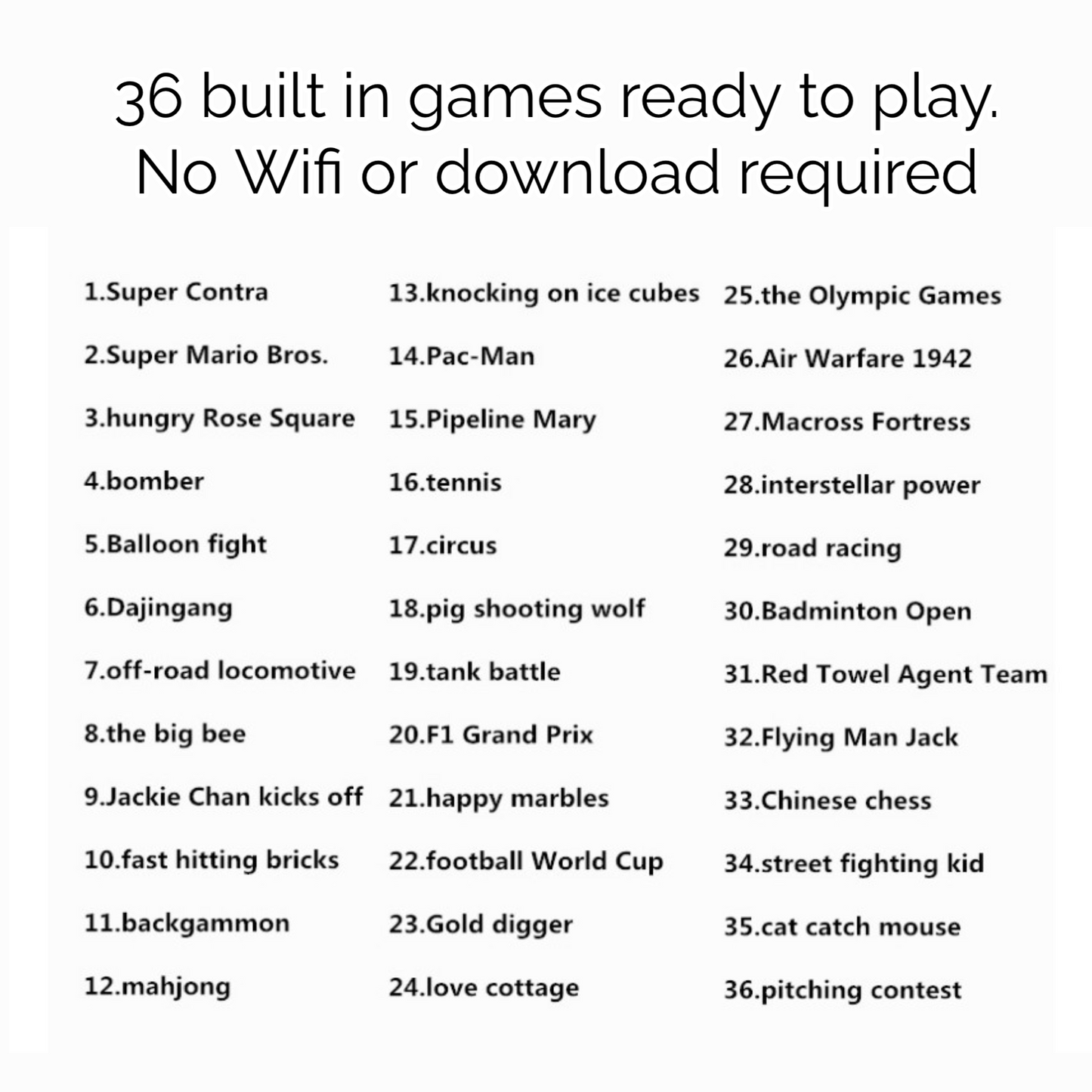 Playable Retro Nostalgic Gaming 36 Color Games iPhone Case